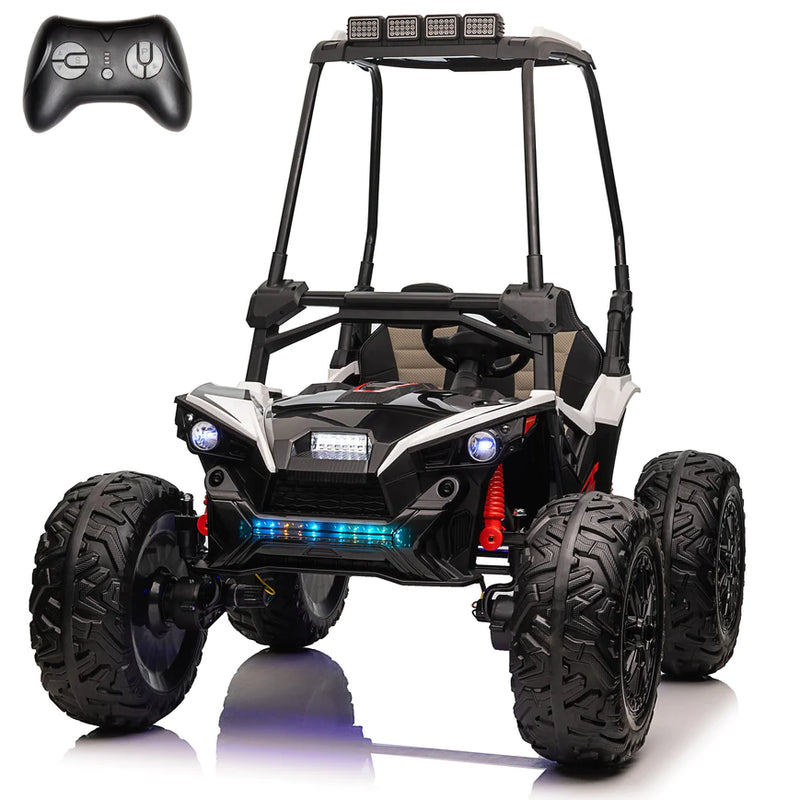 UTV with Removable Canopy, Remote Control and Colorful Lights 2 Seater 24V