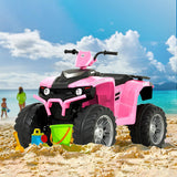 Uenjoy 12V Off-Road Kids Ride-On ATV, Pink