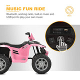 Uenjoy CH9955 Kids 12V Electric Ride on Car Pink