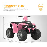 Uenjoy CH9955 Kids 12V Electric Ride on Car Pink