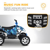 Kids ATV Off-Road 4x4 Ride On Car Blue