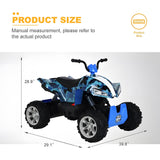 Kids ATV Off-Road 4x4 Ride On Car Blue