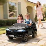 Qaba 12V Kids Ride-On Car Toy with Remote Control Black