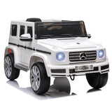 Aosom 12V Kids Ride-On Car Toy with Remote Control White