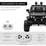 Aosom 12V Kids Ride-On Car Toy with Remote Control Black