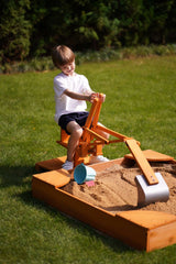Avenlur | Outdoor Excavator Digger Toy for Kids | Backyard Construction Ride-On (Sandbox Not Included)
