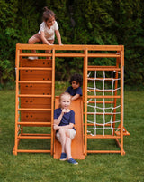 Avenlur | Magnolia 7-in-1 Real Wood Playset | Indoor & Outdoor Climbing Gym for Kids