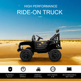 Aosom 12V Kids Ride-On Car Toy with Remote Control Black