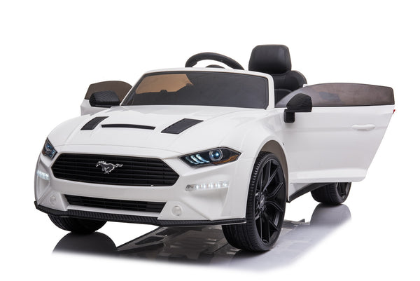Ford Mustang sous licence officielle, voiture électrique 24 V pour enfants avec fonction dérive et télécommande, cadeau parfait (rose) - Kids On Wheelz