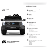 Ford Kids 2-Seater Lighting Edition F-150 Ride-On Truck Black