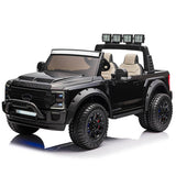2 Seaters 24V Licensed Ford Super Duty F450 Black Electric Kids' Ride On Car with Parental Remote Control Perfect Gift - Kids On Wheelz
