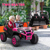 Qaba 24V Kids Ride-On Car Toy with Remote Control Pink