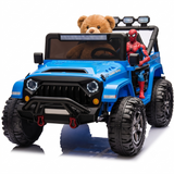 Voltz Toys 24V 2-Seater HVAOC Truck Ride-On Car Toy for Kids, Open Doors, LED Lights, 2.4G Remote Control and MP3 Player, Battery Powered Electric Vehicle Kids