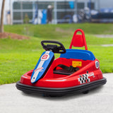 Aosom 6V Kids Ride-On Bumper Car Toy with Music