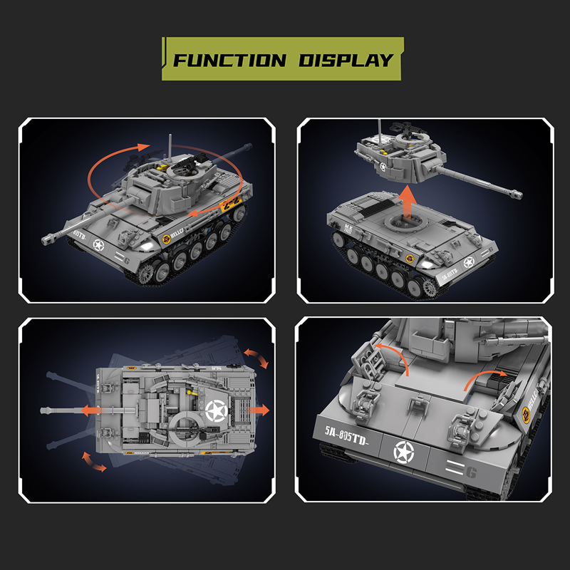 MouldKing 20032 M18 Hellcat Tank Destroyer Brick