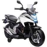 Qaba 12V Kids Ride-On Motorbike Toy with Training Wheels