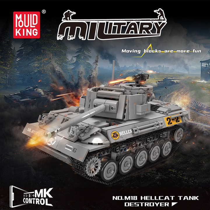 MouldKing 20032 M18 Hellcat Tank Destroyer Brick