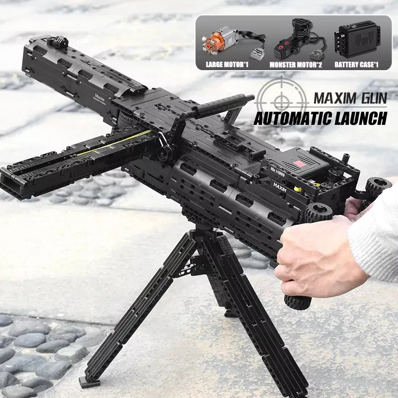 MouldKing 14009 Maxim Machine Gun Brick