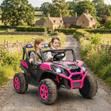 Qaba 24V Kids Ride-On Car Toy with Remote Control Pink