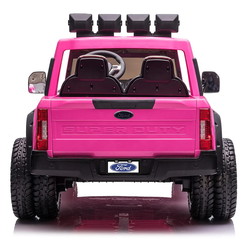 Limited Edition Ford Super Duty F450 PINK with FAN Function and Remote Control 2 Seaters 24V Licensed