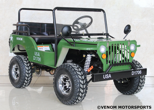 MINI JEEP RIDE ON FOR ADULTS/KIDS 125CC - MILITARY GREEN