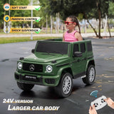 Mercedes Benz AMG G63 24V 2026 Kids Ride On Car One Seater with Parental Remote Control, LED Lights, Leather Seat and MP3, Licensed
