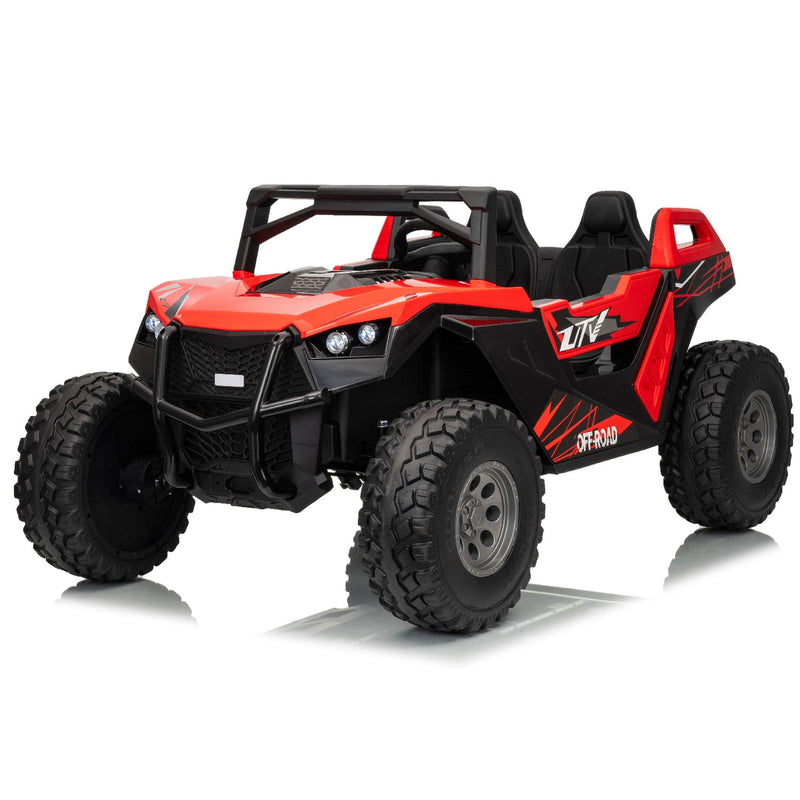 High Speed 2.0 24V Dune Buggy Up To 15 km/h Off-Road UTV Limited Edition Black with Remote Control and Rubber Tires