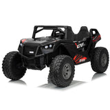 High Speed 2.0 24V Dune Buggy Up To 15 km/h Off-Road UTV Limited Edition Black with Remote Control and Rubber Tires