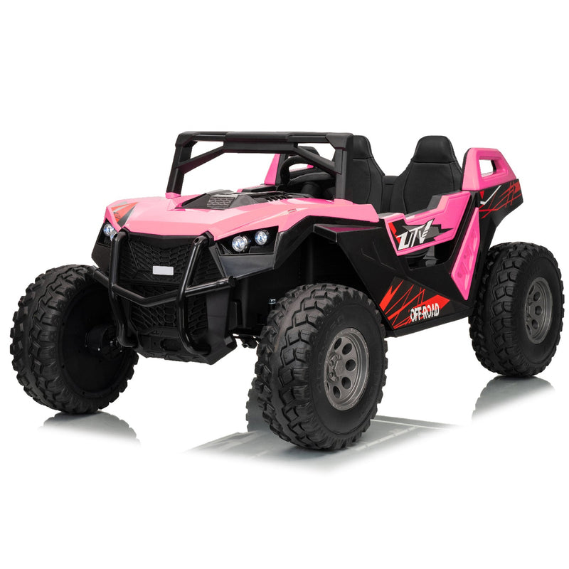 High Speed 2.0 24V Dune Buggy Up To 15 km/h Off-Road UTV Limited Edition Black with Remote Control and Rubber Tires