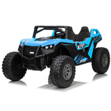 High Speed 2.0 24V Dune Buggy Up To 15 km/h Off-Road UTV Limited Edition Black with Remote Control and Rubber Tires