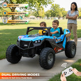 High Speed 2.0 24V Dune Buggy Up To 15 km/h Off-Road UTV Limited Edition Black with Remote Control and Rubber Tires