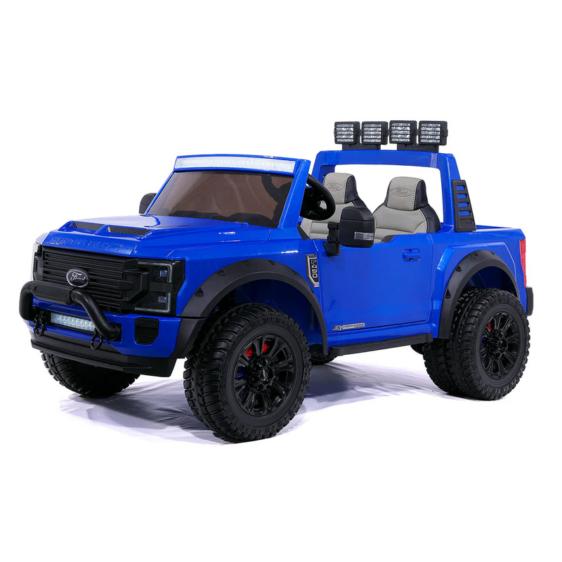 2 Seaters 24V Licensed Ford Super Duty F450 White Electric Kids' Ride On Car with Parental Remote Control Perfect Gift - Kids On Wheelz