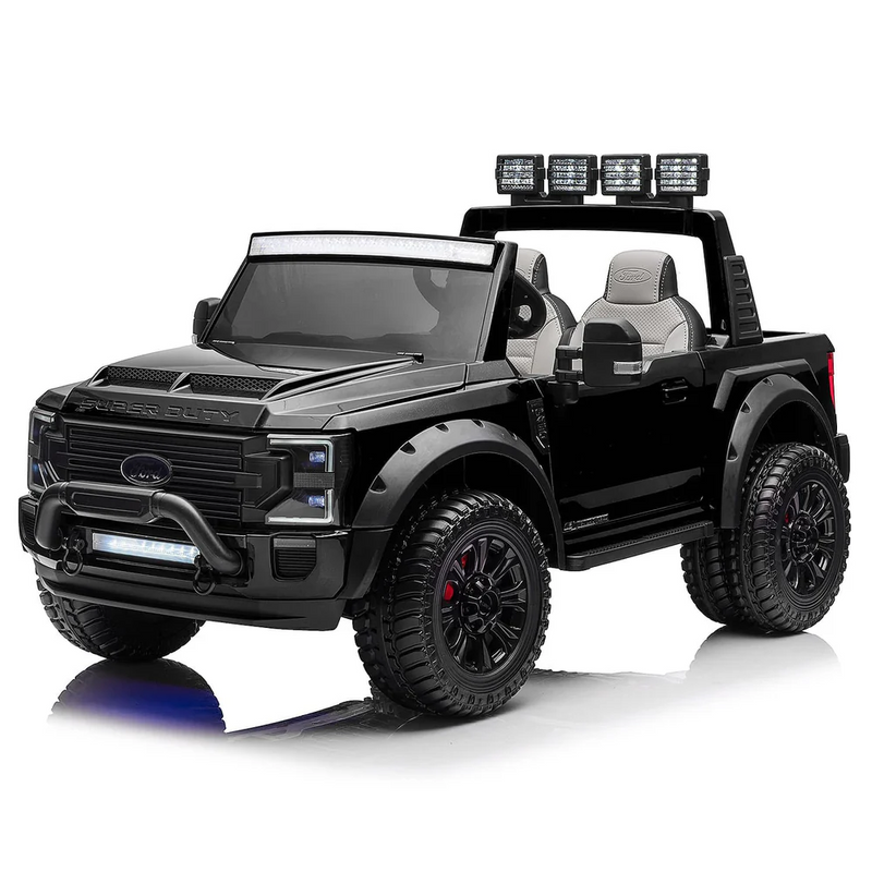 2 Seaters 24V Licensed Ford Super Duty F450 White Electric Kids' Ride On Car with Parental Remote Control Perfect Gift - Kids On Wheelz