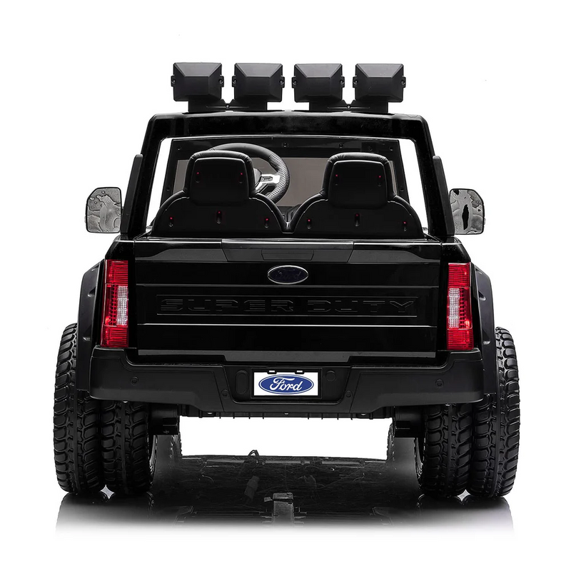 2 Seaters 24V Licensed Ford Super Duty F450 White Electric Kids' Ride On Car with Parental Remote Control Perfect Gift - Kids On Wheelz
