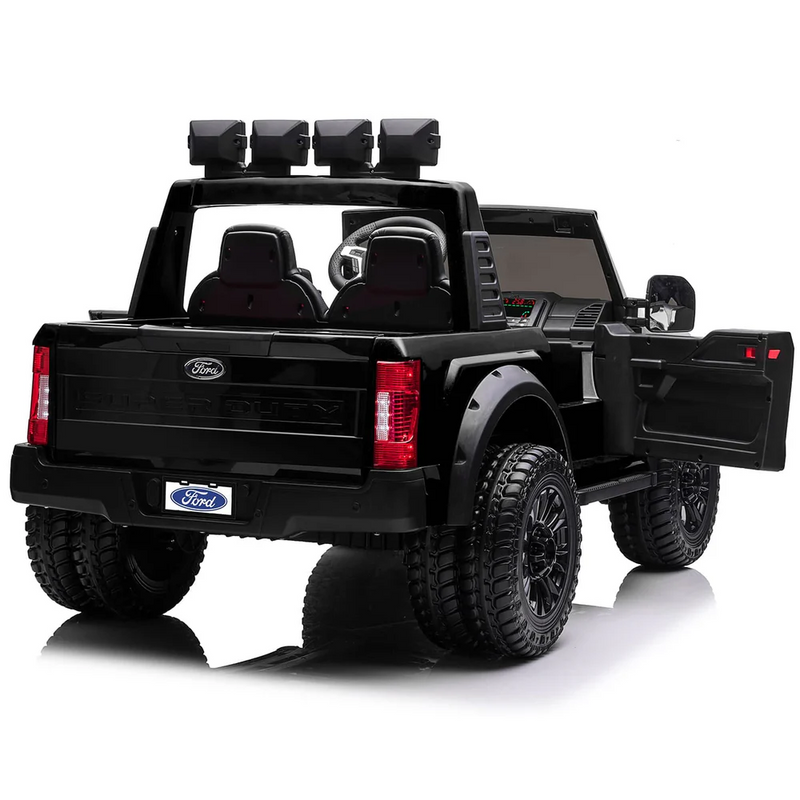 2 Seaters 24V Licensed Ford Super Duty F450 White Electric Kids' Ride On Car with Parental Remote Control Perfect Gift - Kids On Wheelz
