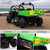 6-Wheel 24V Kids 2 Seater Ride On Farm Truck/UTV – Electric Powered Off-Road Vehicle with Remote Control