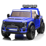 2 Seaters 24V Licensed Ford Super Duty F450 Black Electric Kids' Ride On Car with Parental Remote Control Perfect Gift - Kids On Wheelz