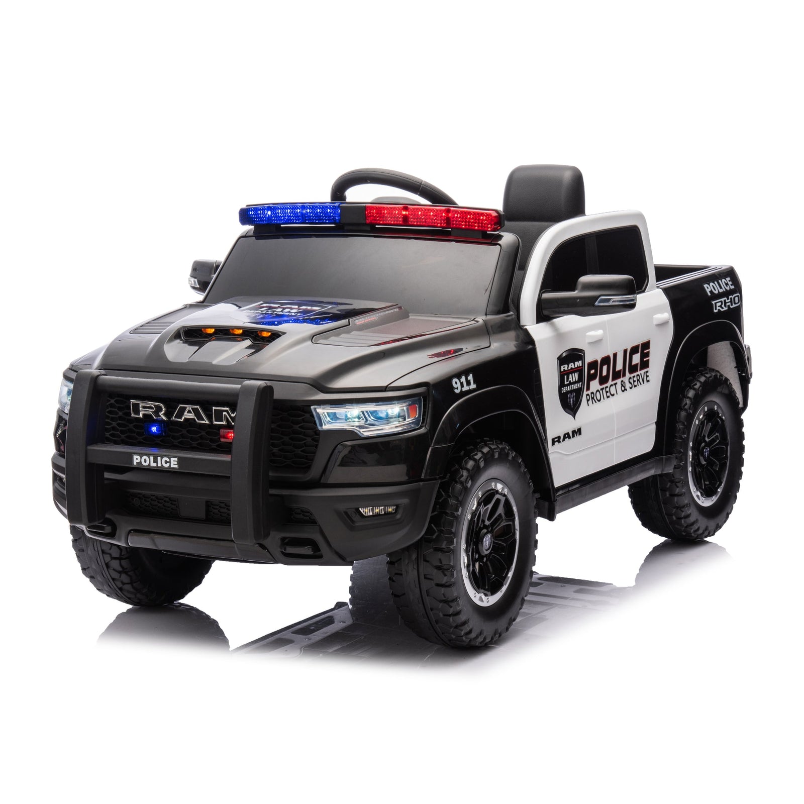 Dodge RAM 1500 (Police Edition)24V Ride-On Truck for Kids