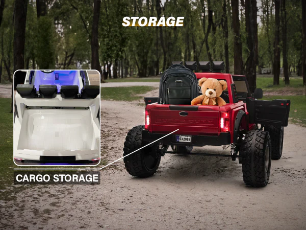 2025 Ultimate Luxury Off-road Lifted 2 Seaters 24V Licensed Ford Super Duty F450 Electric Kids' Ride On Car with Remote Control