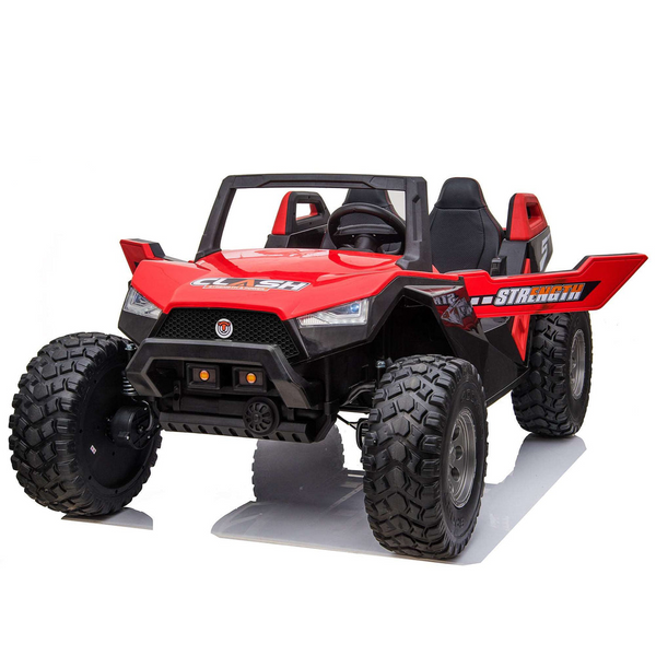 High Speed 2.0 24V Dune Buggy Up To 15 km/h Off-Road UTV Limited Edition Black with Remote Control and Rubber Tires