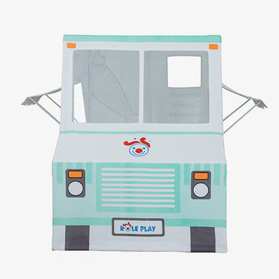 Colorful Vintage Ice Cream Truck With A Giant Cone On Top, Parked In A Truck Giant Cone Top Parked Sunny Outdoor Area Ai Image330518808