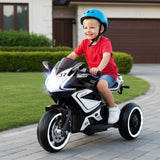 Costway 6V Kids Ride-On Motorcycle Toy with LED Lights