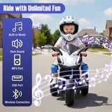 Costway 6V Kids Ride-On Motorcycle Toy with LED Lights
