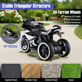Costway 6V Kids Ride-On Motorcycle Toy with LED Lights