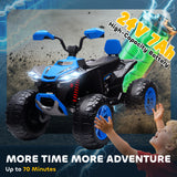Qaba 24V Kids Ride-On ATV Toy with 2 Seats