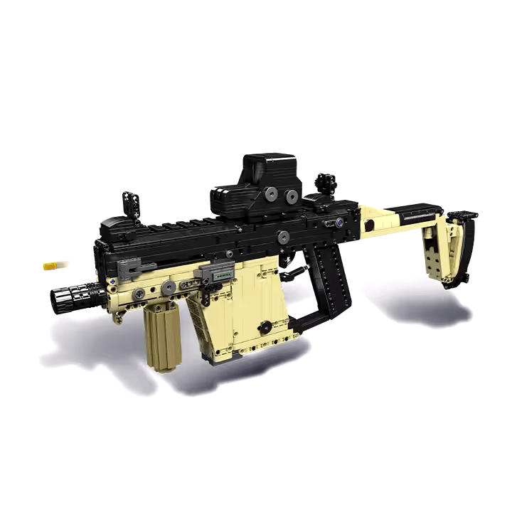 1558-piece Mould King Kriss Vector children's toy gun, military building block toy for kids and collectors