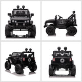 Aosom 12V Kids Ride-On Car Toy with Remote Control Black