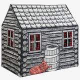 Log Cabin Play Tent -Three Little Piggy Cabin