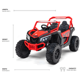 MegaTrek Pro Kids Ride on UTV Buggy Red