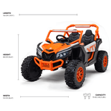 MegaTrek Pro 24V 4X4 Kids Ride-On UTV Orange